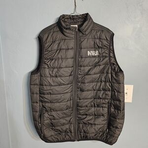 NRA Men's Lightweight Black Puffer Vest. #1172